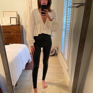 Princess Polly White Long Sleeve Top - S